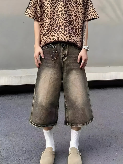 Y2K Washed Denim Shorts