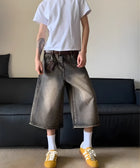 Y2K Washed Denim Shorts