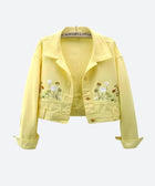 Y2K Yellow Denim Jacket