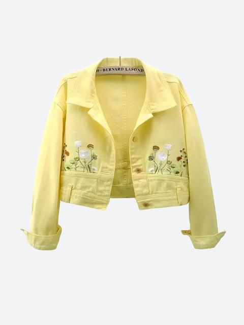 Y2K Yellow Denim Jacket