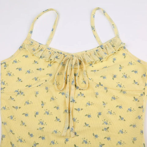 Y2K Yellow Mini Dress