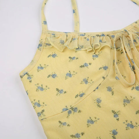 Y2K Yellow Mini Dress