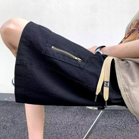 Y2K Zip-Up Pocket Shorts