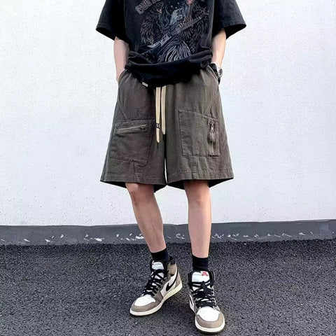 Y2K Zip-Up Pocket Shorts