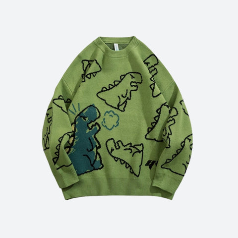 Y2K Dinosaur Sweater