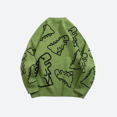 Y2K Dinosaur Sweater