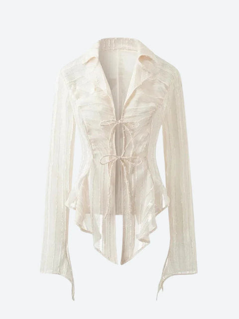 Y2K Fairy Lace Up Blouse