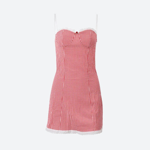 Y2K Gingham Mini Dress