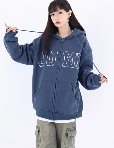 Y2K Jump Zip Up Hoodie