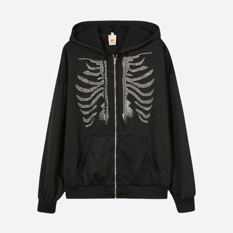 Y2K Skeleton Hoodie