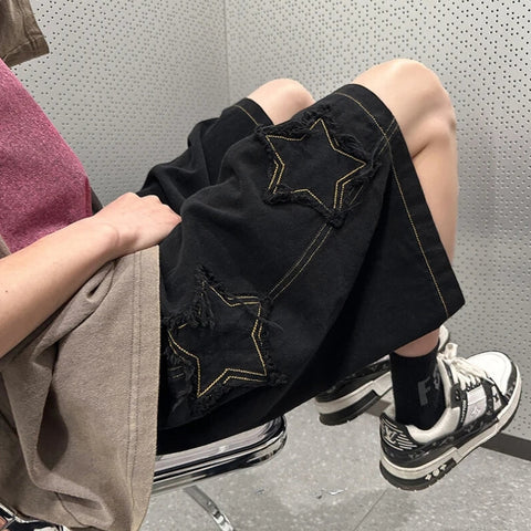 Y2K Star Patch Shorts