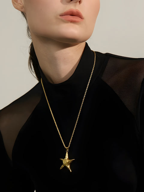 Y2K Starfish Necklace