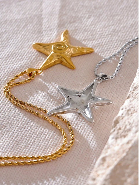 Y2K Starfish Necklace