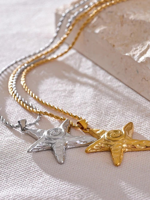 Y2K Starfish Necklace