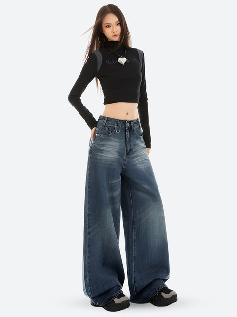 Y2K Wide Leg Denim Jeans