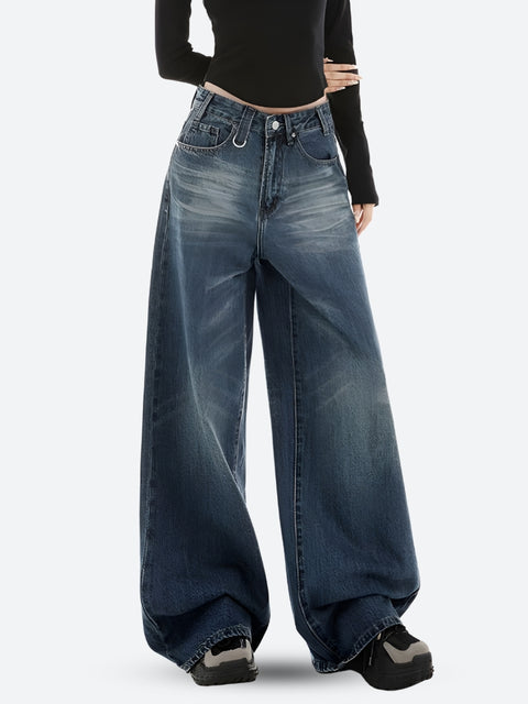 Y2K Wide Leg Denim Jeans