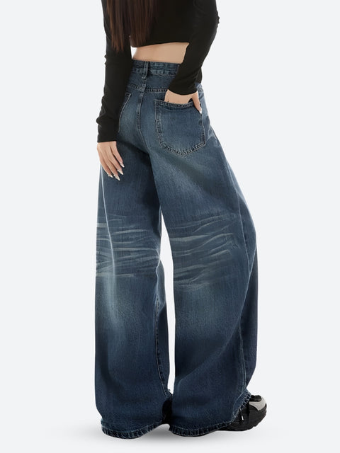 Y2K Wide Leg Denim Jeans