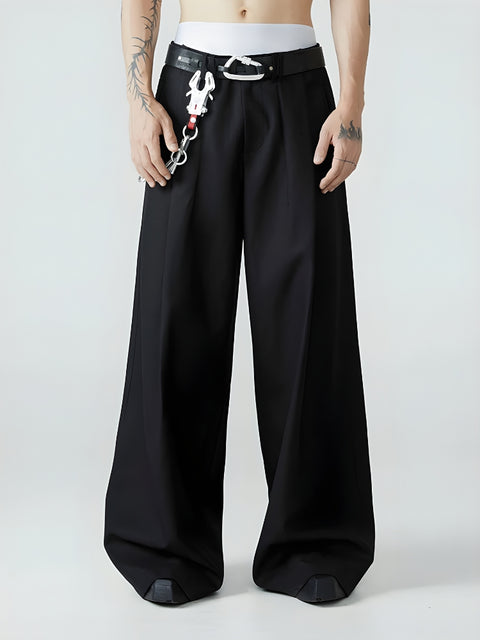 Y2K Wide Leg Tailored Pants